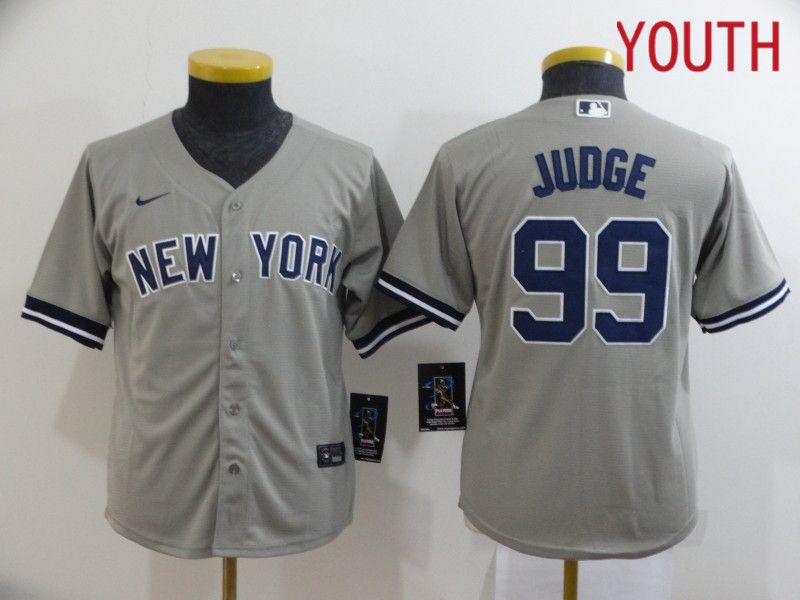 Youth New York Yankees 99 Judge Grey Nike Game MLB Jerseys